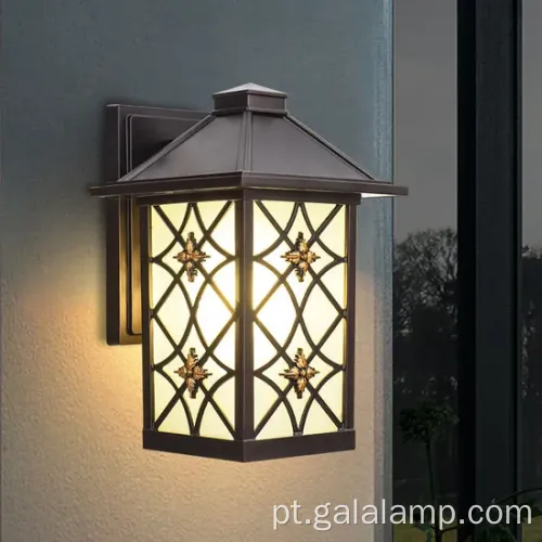 Luz de parede led e elegante europeia ao ar livre